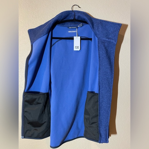 Cutter & Buck NWT Navy Zip-Up Vest - Picture 4 of 5
